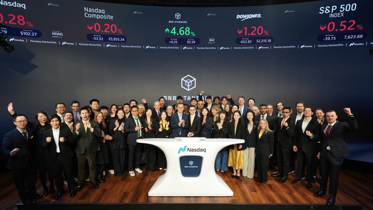 Francis Berwa Attends Nasdaq Opening Bell Ceremony for BNB Standard